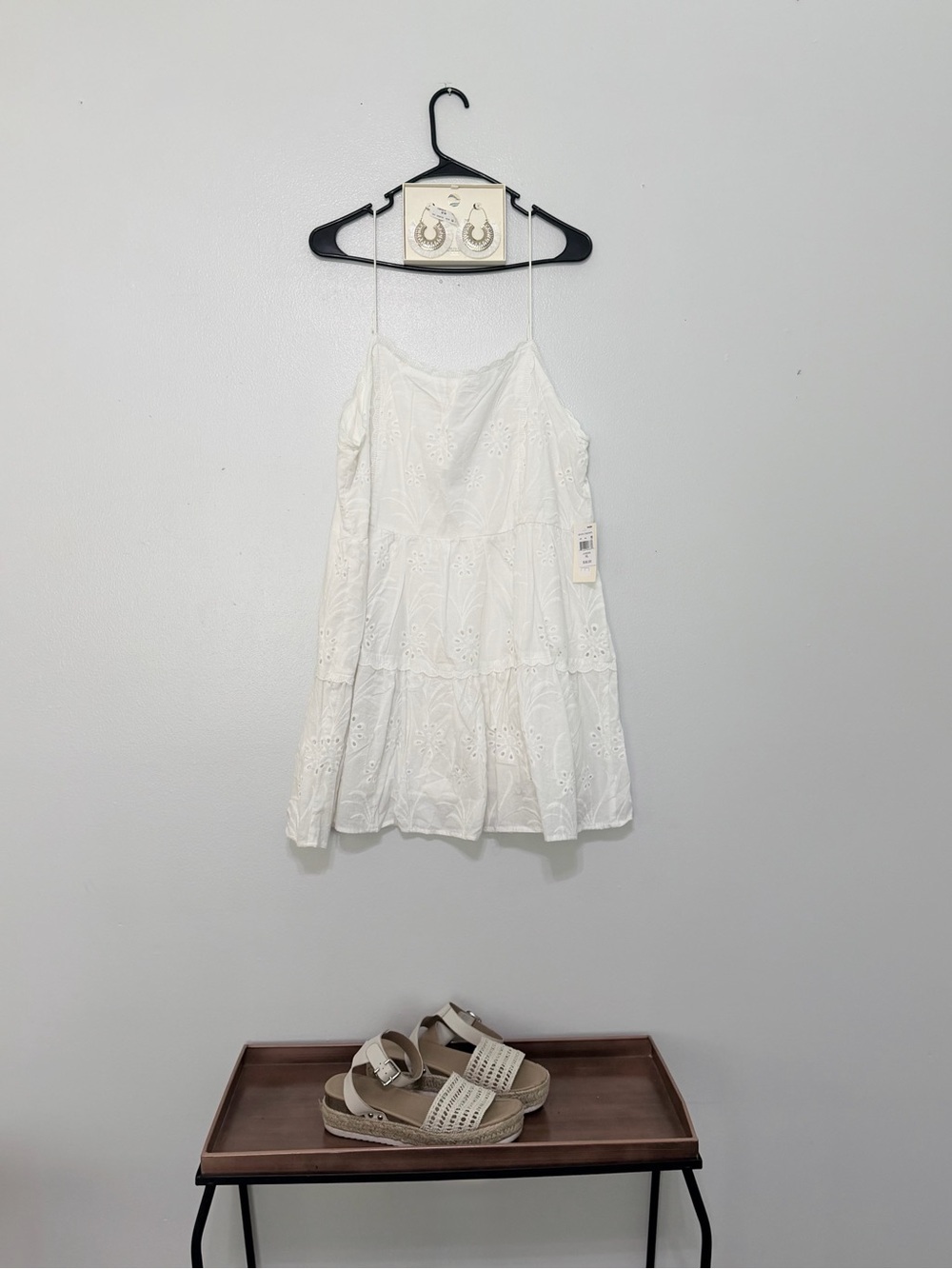 NWT White Spaghetti Strap Sundress